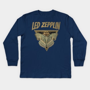 Led Zepplin // Fly Away Butterfly Kids Long Sleeve T-Shirt